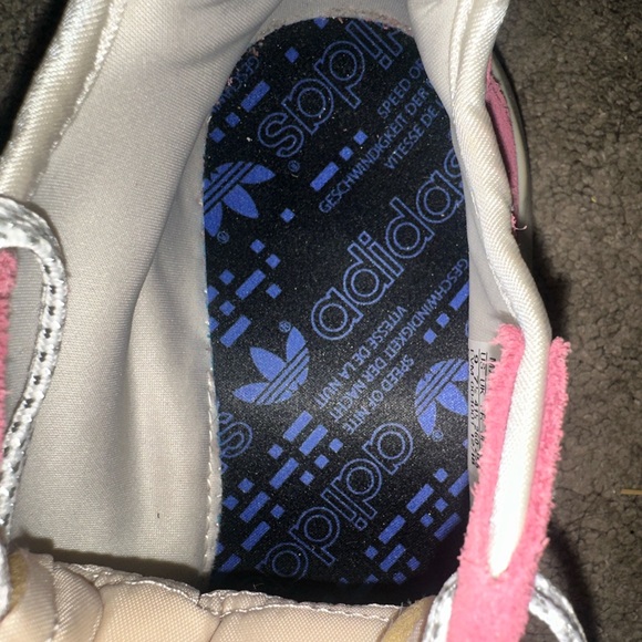 Adidas Women's Sneakers - Pink and Cream - Picture 8 of 9